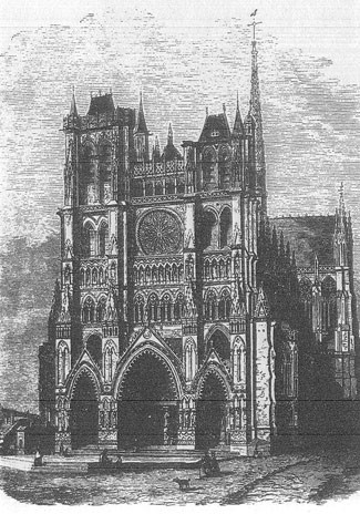 гравюра Амьенского собора